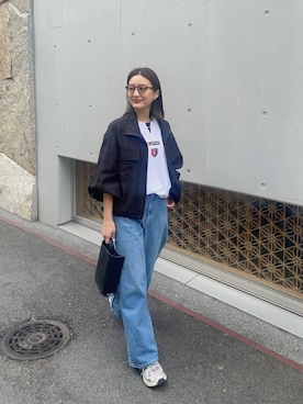 「URBAN RESEARCH（アーバンリサーチ）のアイテム（ブルゾン）」を使った、chihoさん（レディース・163cm）の春コーディネート