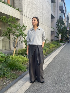 「URBAN RESEARCH（アーバンリサーチ）のアイテム（ストール/ショール）」を使った、ちほさん（レディース・163cm）の秋コーディネート