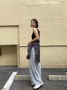 「SALOMON（サロモン）の『23-25サイズ』SALOMON　Exclusive XA PRO 3D（スニーカー）」を使った、ちほさん（レディース・163cm）の夏コーディネート