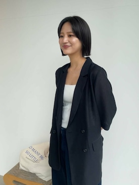 「URBAN RESEARCH（アーバンリサーチ）のアイテム（その他アウター）」を使った、chihoさん（レディース・163cm）の夏コーディネート