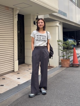 「NOMADIS（ノマディス）のアイテム」を使った、ちほさん（レディース・163cm）の春コーディネート