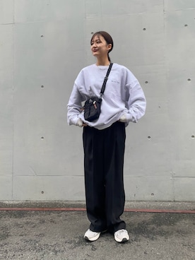 「URBANRESEARCH」｜「アイテム（スウェット）」を使った、chihoさん（レディース・163cm）の春コーディネート