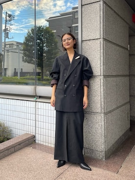 「イチ推しジャケットスタイル」｜「アイテム（その他アウター）」を使った、ちほさん（レディース・163cm）の秋コーディネート