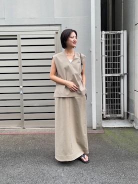 「ITTI（イッチ）のアイテム」を使った、chihoさん（レディース・163cm）の夏コーディネート