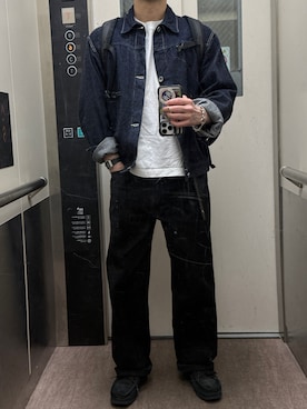 「COMOLI（コモリ）のアイテム」を使った、へいさん（メンズ・164cm）の秋コーディネート
