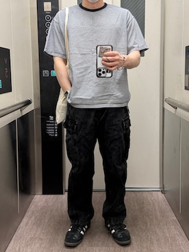 「Graphpaper（グラフペーパー）のアイテム」を使った、へいさん（メンズ・164cm）の夏コーディネート