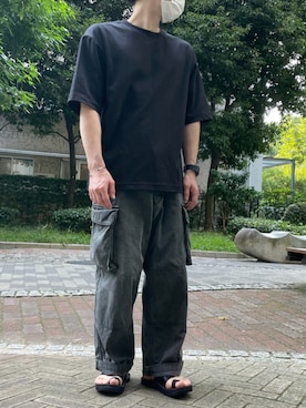 「UNIQLO U」｜へいさん（メンズ・164cm）の夏コーディネート