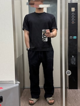 「BIRKENSTOCK（ビルケンシュトック）のアイテム」を使った、へいさん（メンズ・164cm）の夏コーディネート