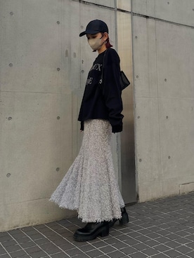 「rienda（リエンダ）のアイテム（キャップ）」を使った、IKUさん（レディース・163cm）の春コーディネート