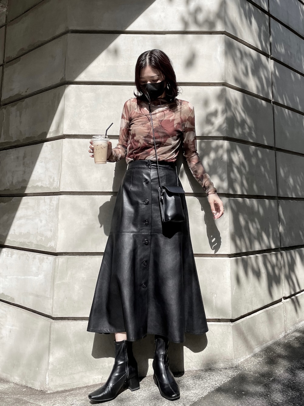 MOUSSY /花柄レーストップス
