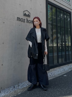「crie conforto（クリーコンフォルト）のアイテム（ジャケット/アウター）」を使った、IKUさん（レディース・163cm）の夏コーディネート