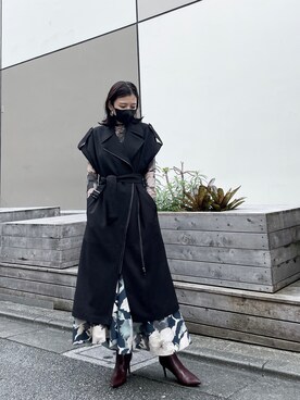 「rienda（リエンダ）のアイテム（その他アウター）」を使った、IKUさん（レディース・163cm）の秋コーディネート