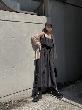 「rienda（リエンダ）のアイテム（キャップ）」を使った、IKUさん（レディース・163cm）の春コーディネート