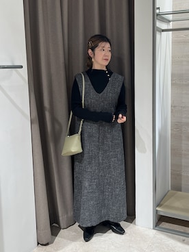 「アイテム（ワンピース）」を使った、kmk_ggoさん（レディース・155cm・40代）の冬コーディネート