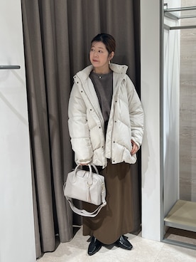 「アイテム（スカート）」を使った、kmk_ggoさん（レディース・155cm・40代）の冬コーディネート