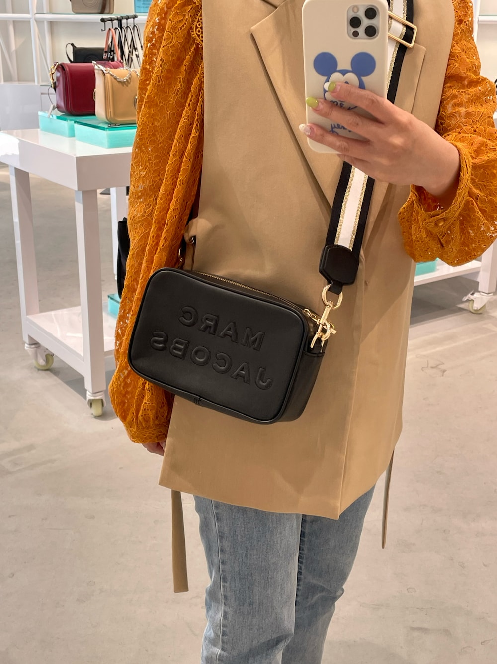 ☺︎♡ マークジェイコブス 　フラッシュ 　ショルダーバック　 ロゴ MARC JACOBS（マークジェイコブス）の「FLASH/フラッシュ ショルダー