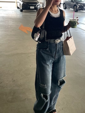 「アイテム（キャミソール）」を使った、Aさん（レディース・154cm）の秋コーディネート
