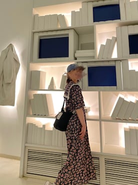 「Titty Vintageのアイテム（ワンピース、その他）」を使った、Aさん（レディース・154cm）の秋コーディネート