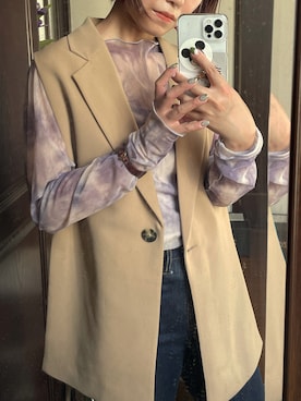 「Kastane」｜「アイテム（腕時計）」を使った、Aさん（レディース・154cm）の冬コーディネート