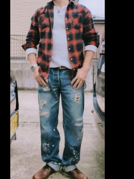「RED WING（レッドウィング）のアイテム」を使った、massaさん（メンズ・165cm）の夏コーディネート