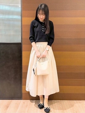 「index（インデックス）のアイテム（バッグ）」を使った、hinaさん（レディース・163cm）の春コーディネート