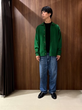 「TAKEO KIKUCHI（タケオキクチ）のアイテム」を使った、かたやまさん（メンズ・177cm）の秋コーディネート
