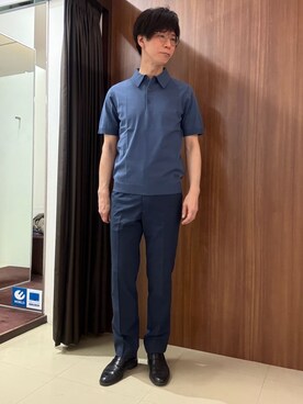 「TAKEO KIKUCHI（タケオキクチ）のアイテム」を使った、かたやまさん（メンズ・177cm）の春コーディネート