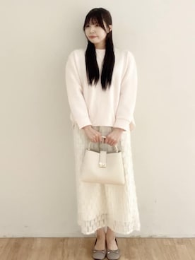 「UNTITLED（アンタイトル）のアイテム（ワンピース/ドレス）」を使った、yukikaさん（レディース・162cm）の冬コーディネート