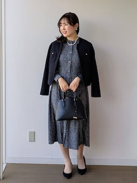 「esche（エッシュ）のアイテム」を使った、なみきさん（レディース・165cm）の冬コーディネート