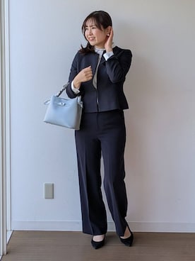 「UNTITLED（アンタイトル）のアイテム（バッグ）」を使った、なみきさん（レディース・165cm）の冬コーディネート