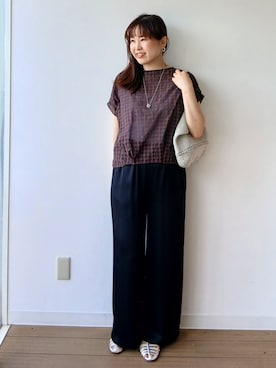 「UNTITLED（アンタイトル）のアイテム」を使った、なみきさん（レディース・165cm）の夏コーディネート