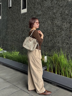 「russet（ラシット）のアイテム」を使った、haineさん（レディース・153cm）の秋コーディネート