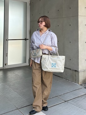 「russet（ラシット）のアイテム」を使った、haineさん（レディース・153cm）の秋コーディネート