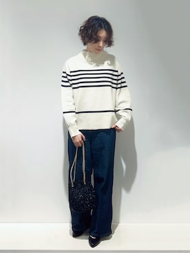 「SOMETHING（サムシング）のアイテム」を使った、まっつんさん（レディース・160cm）の秋コーディネート