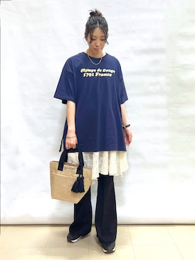 まっつんさん（レディース・160cm）の夏コーディネート
