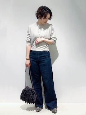 「SOMETHING（サムシング）のアイテム」を使った、まっつんさん（レディース・160cm）の秋コーディネート