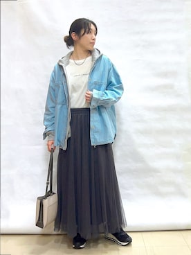 「INDIVI（インディヴィ）のアイテム」を使った、まっつんさん（レディース・160cm）の春コーディネート