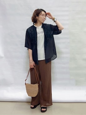 まっつんさん（レディース・160cm）の夏コーディネート