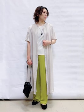 「DRESKIP（ドレスキップ）のアイテム」を使った、まっつんさん（レディース・160cm）の春コーディネート