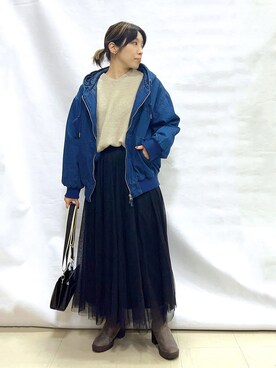 まっつんさん（レディース・160cm）の冬コーディネート