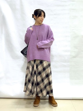 まっつんさん（レディース・160cm）の冬コーディネート