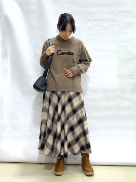 まっつんさん（レディース・160cm）の冬コーディネート
