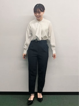 「index（インデックス）のアイテム（パンツ）」を使った、MAYUKIさん（レディース・156cm）の冬コーディネート
