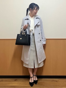 「index（インデックス）のアイテム（バッグ）」を使った、MAYUKIさん（レディース・156cm）の春コーディネート