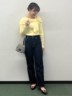 「index（インデックス）のアイテム（パンツ）」を使った、MAYUKIさん（レディース・156cm）の冬コーディネート