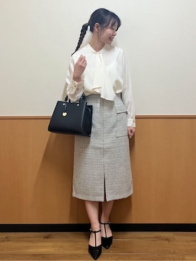 「index（インデックス）のアイテム（バッグ）」を使った、MAYUKIさん（レディース・156cm）の春コーディネート