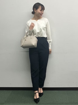 「index（インデックス）のアイテム（バッグ）」を使った、MAYUKIさん（レディース・156cm）の冬コーディネート