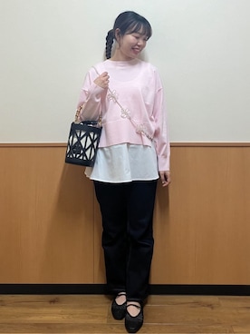 「index（インデックス）のアイテム（パンツ）」を使った、MAYUKIさん（レディース・156cm）の春コーディネート