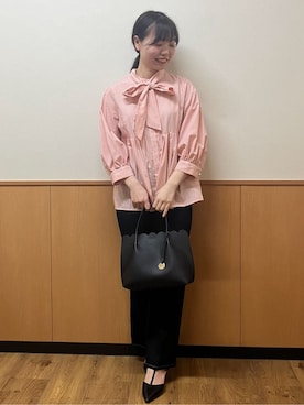 「index（インデックス）のアイテム（バッグ）」を使った、MAYUKIさん（レディース・156cm）の春コーディネート