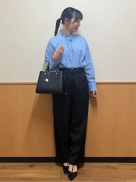 「index（インデックス）のアイテム（バッグ）」を使った、MAYUKIさん（レディース・156cm）の春コーディネート